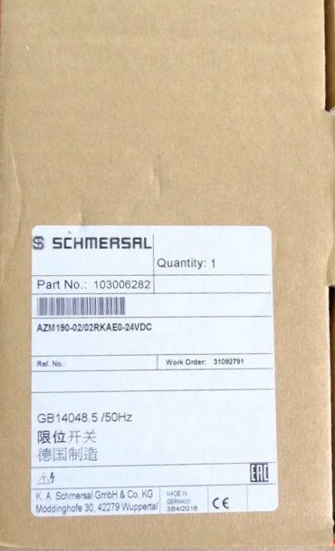 Industrial Limit Switch Schmersal AZM190-02/02RKAE0-24VDC