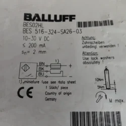 Industrial Proximity Sensor Balluff BES02HL BES516-324-SA26-03