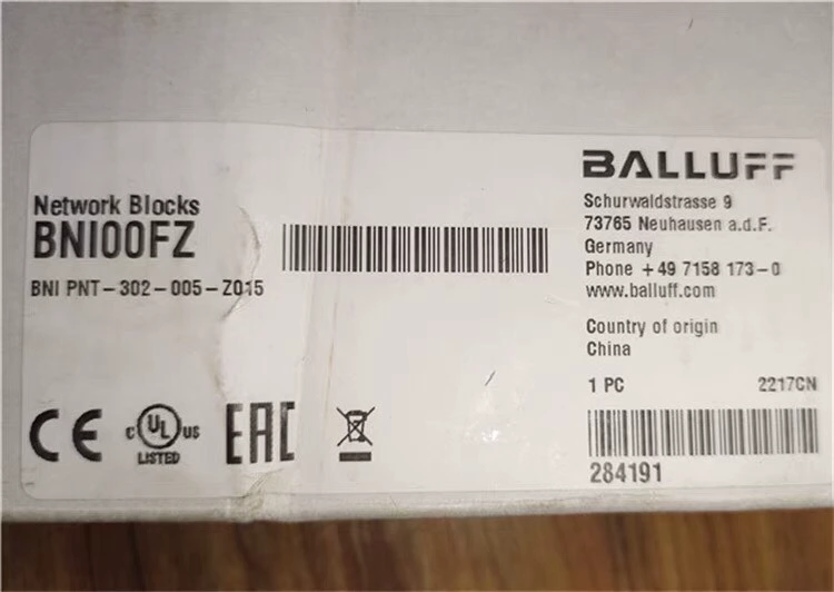 PROFINET Network Sensor Balluff BNI00FZ BNIPNT-302-005-Z015