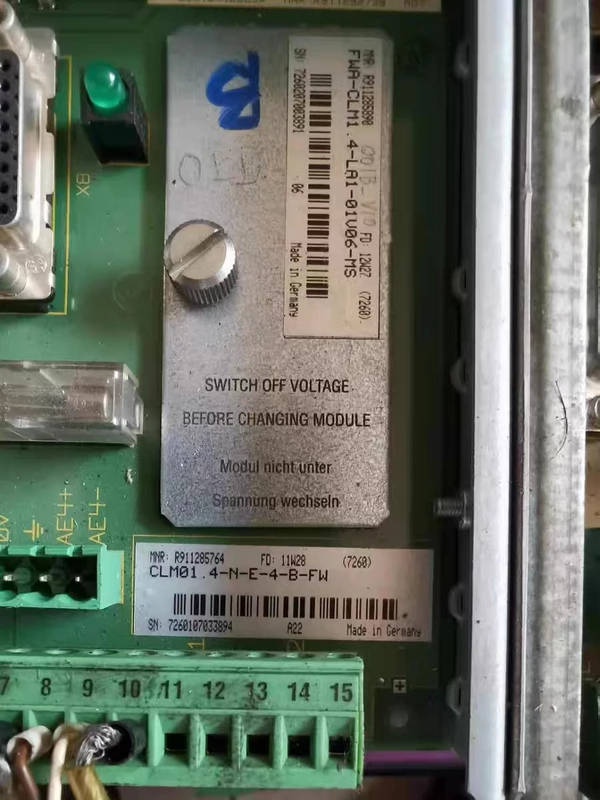 IndraDrive Control Unit REXROTH CLM01.4-N-E-4-B-FW R911285764