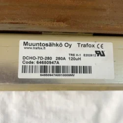 Industrial Reactor Muuntosahko Oy Trafox DCHO-7D-280 - Reliable Performance