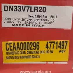 CAREL DN33V7LR20 Temperature Controller | Precise Climate Control