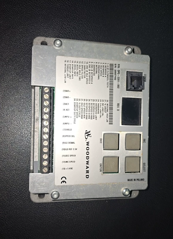 Digital Governor Board WOODWARD DPG-2201-002 Reliable Speed Control