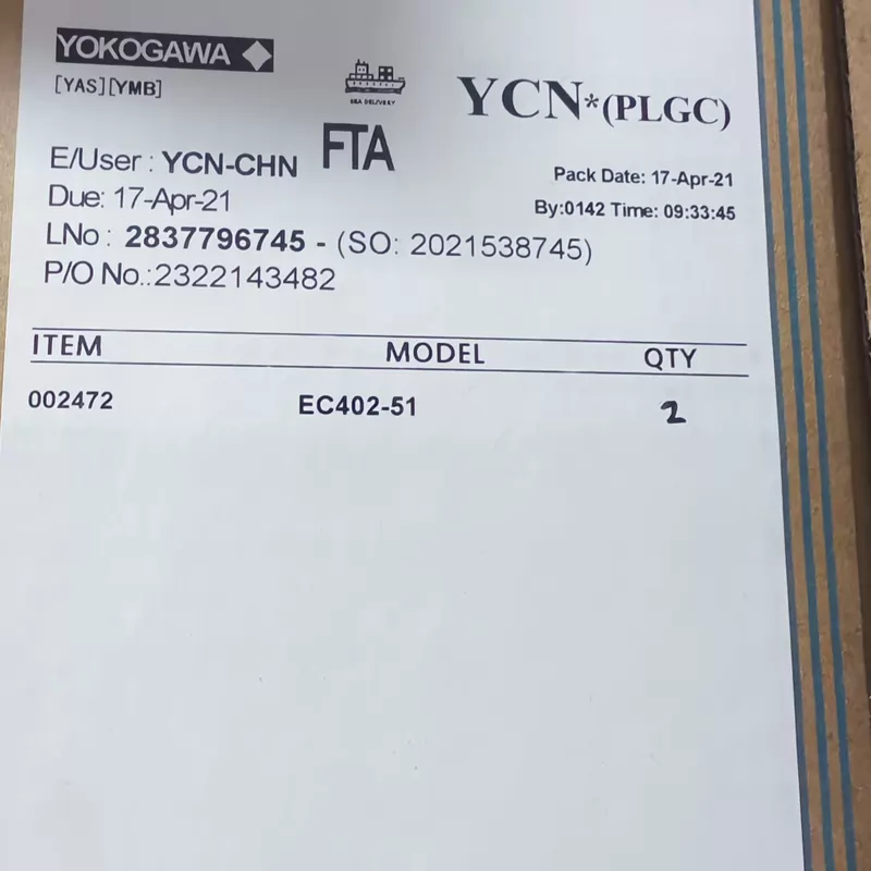 CENTUM VP Communication Module YOKOGAWA EC402-51 for DCS