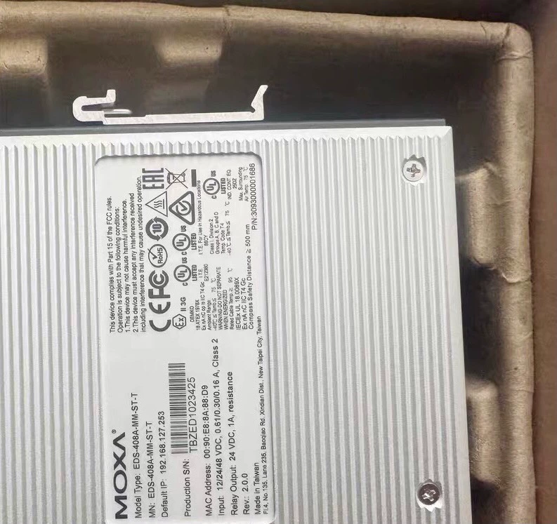 Industrial Ethernet Switch MOXA EDS-408A-MM-SC-T Managed