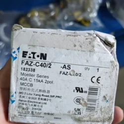 MCCB 40A EATON FAZ-C40/2-AS for Branch Protection
