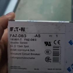 Circuit Breaker EATON FAZ-D8/3-AS - Reliable Overcurrent Protection