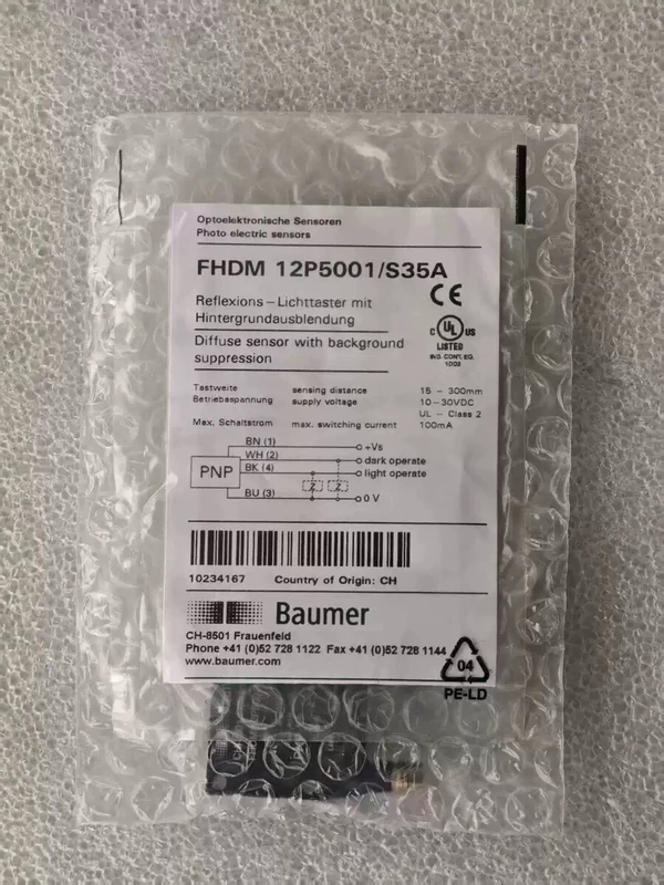Photoelectric Sensor Baumer FHDM 12P5001/S35A for Automation