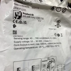 SICK GTE6-P1231 Photoelectric Sensor - High Precision