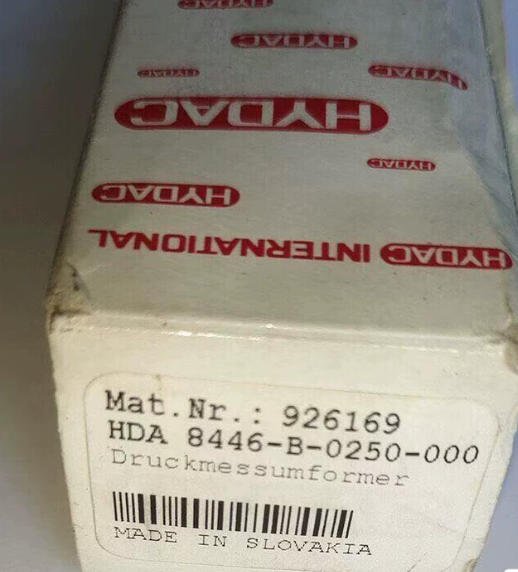 Industrial Pressure Sensor HYDAC HDA 8446-B-0250-000 Reliable