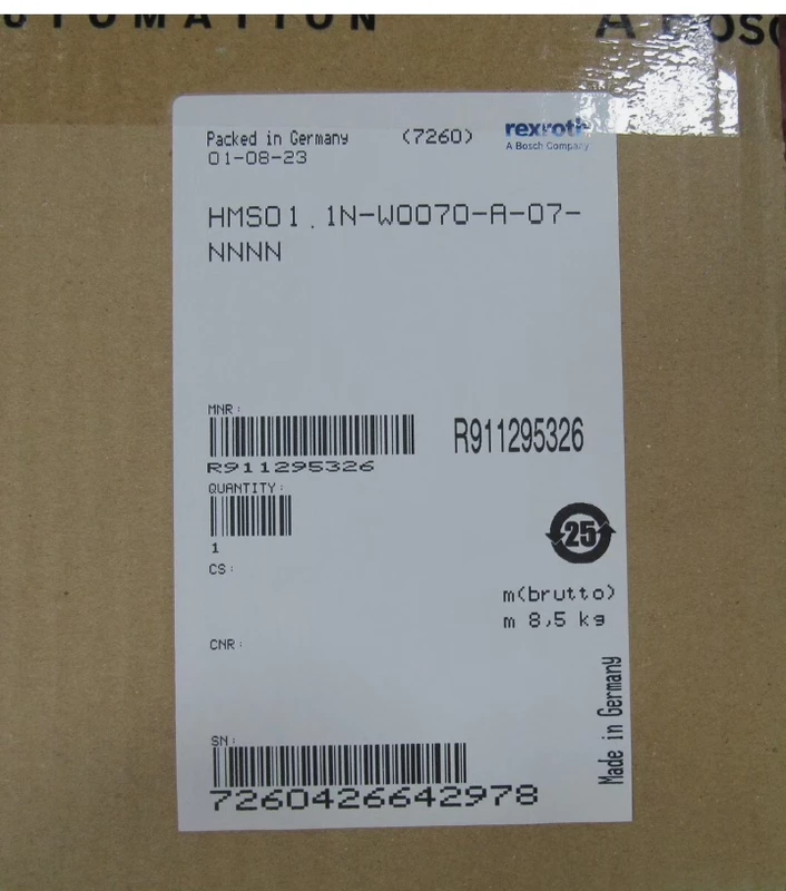 IndraDrive Mi Servo Drive REXROTH HMS01.1N-W0070-A-07-NNNN R911295326