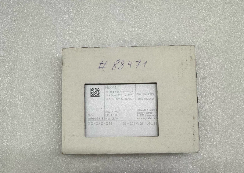 Industrial I/O Module SIGMATEK HU011 20-080-011 for Control