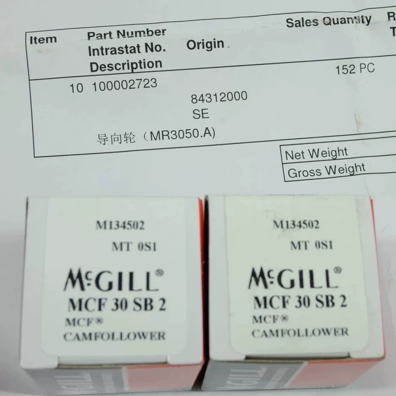 Cam Follower Bearing MCGILL MCF-30-SB-2 Precision Machined