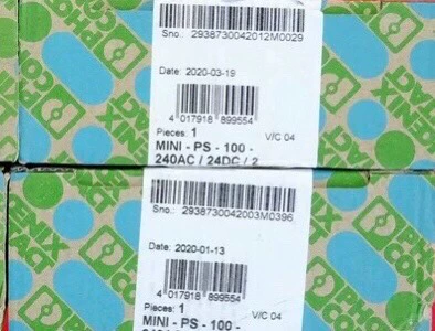 Industrial Power Supply Phoenix Contact MINI-PS-100-240AC/24DC/2