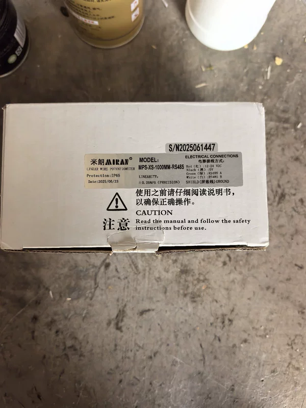 Draw-Wire Position Sensor Mirad MPS-XS-R-1000MM-RS485 RS485