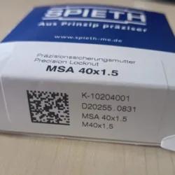 SPIETH Lock Nut MSA40X1.5 K-10204001 - Precision Fastening