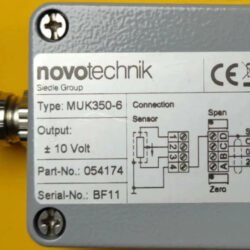 novotechnik MUK350-6 Amplifier - Enhanced Signal Processing