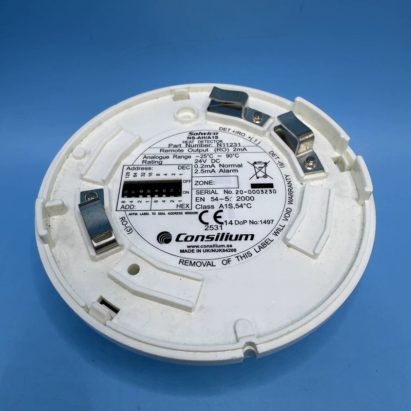 Addressable Heat Detector Consilium NS-AH/A1S N11231 EN54-5 Certified