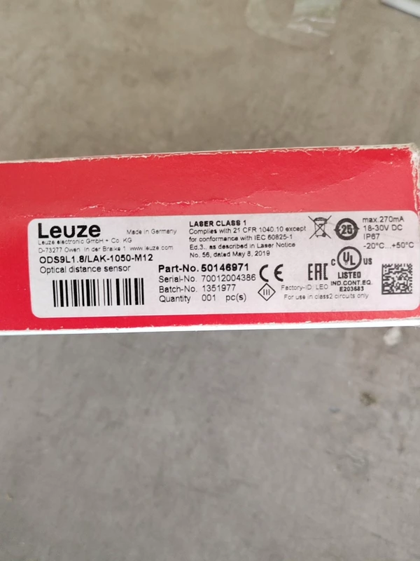Precision Laser Distance Sensor Leuze ODS9L1.8/LAk-1050-M12 50146971