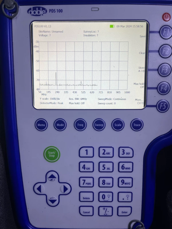 Partial Discharge Detector Doble PDS100 2010342 for HV Assets