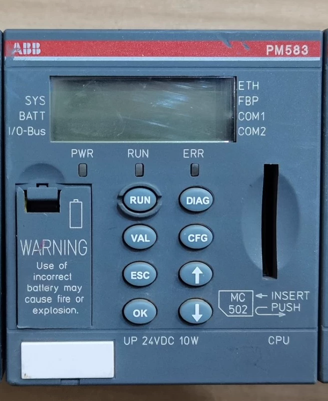 AC500 PLC CPU Module ABB PM583-ETH A2 1SAP140300R0271 with Ethernet