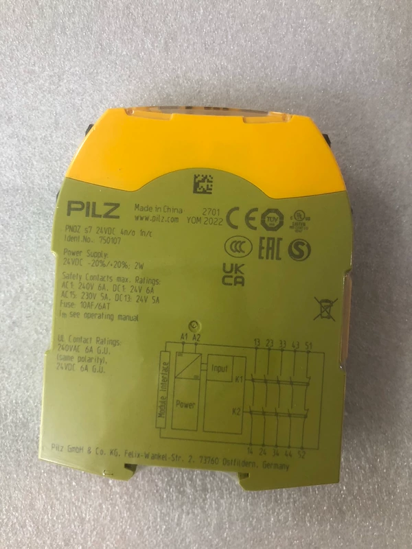 Safety Relay PILZ PNOZ s7 750107 - Reliable Machine Safety