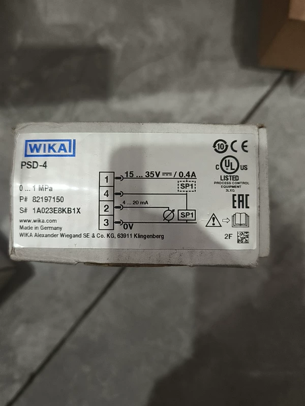 Industrial Pressure Transmitter wika PSD-4  1A023E8KB1X Reliable