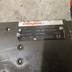 Orllinghaus PSV-NG16-24V-el-BW Solenoid Valve - Fast Response
