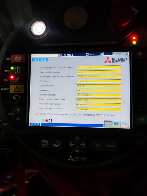 Teach Pendant Mitsubishi R56TB for Industrial Robot Control