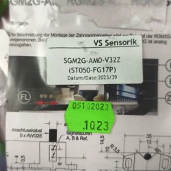 Spindle Encoder VS Sensorik SGM2G-AM0-V32Z ST050-FG17P