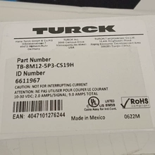 Industrial Signal Splitter TURCK TB-8M12-5P3-CS19T 6611967 with IP67