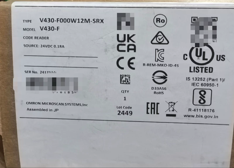 Industrial Barcode Reader Omron V430-F000W12M-SRX Module