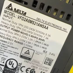Delta VFD2A8MS21ANSAA AC Drive 50-61 chars