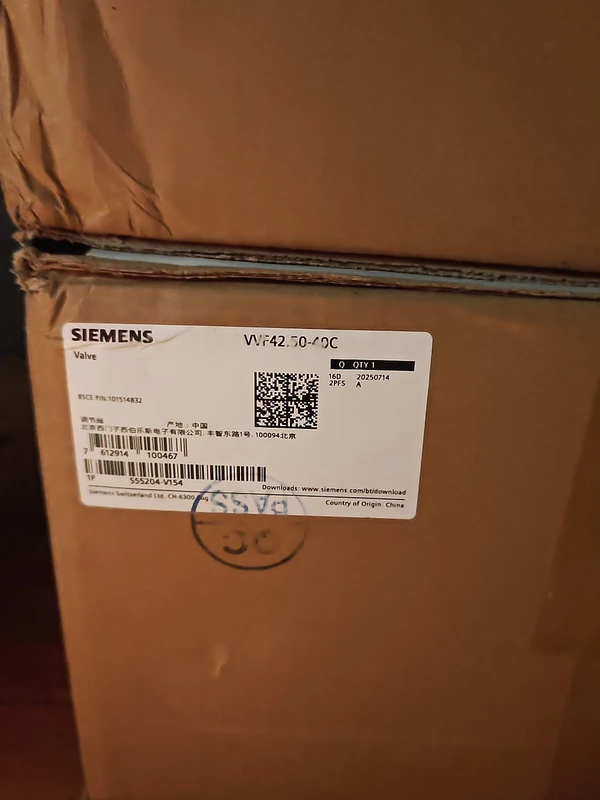 Industrial Control Valve SIEMENS VWF42.50-40C DN50