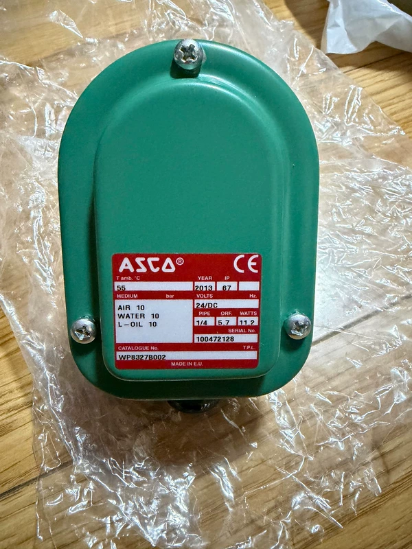 Industrial Solenoid Valve ASCO WP8327B002 100472128 - Reliable