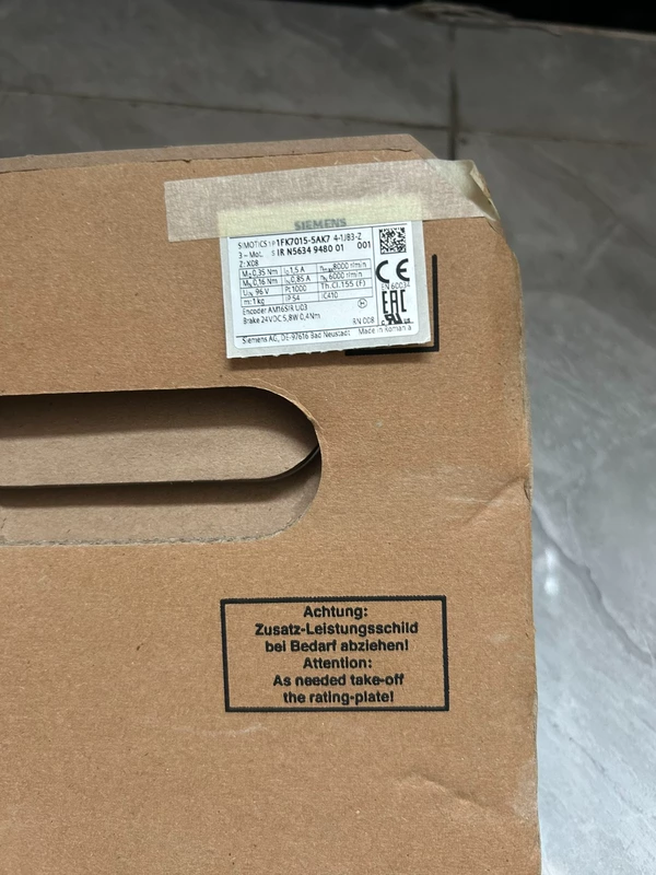 SIEMENS 1FK7015-5AK74-1JB3-Z Servo Motor for Precision Motion