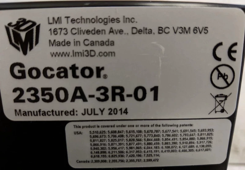 LMI Technologies 2350A-3R-01 3D Laser Scanner for Precision