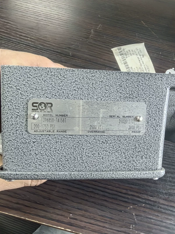 Pressure Switch SOR 396858-TA158T for Hazardous Locations