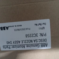 Spray Drying ABB 3C22258 SA NOZZLE ASSY D40 Component