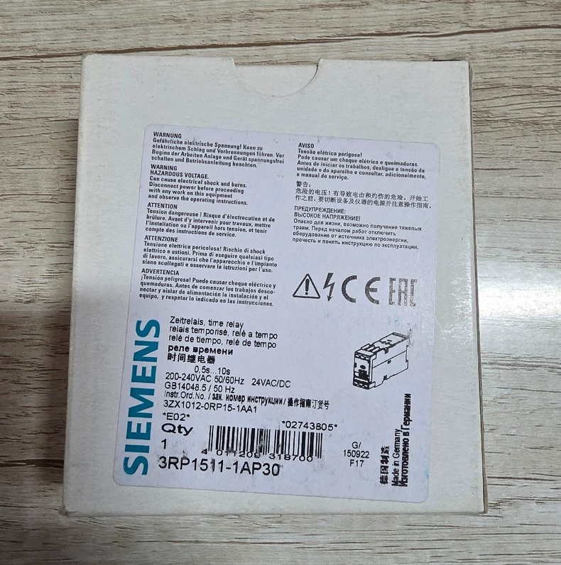 Multifunction Timer Relay Siemens 3RP1511-1AP30 SIRIUS