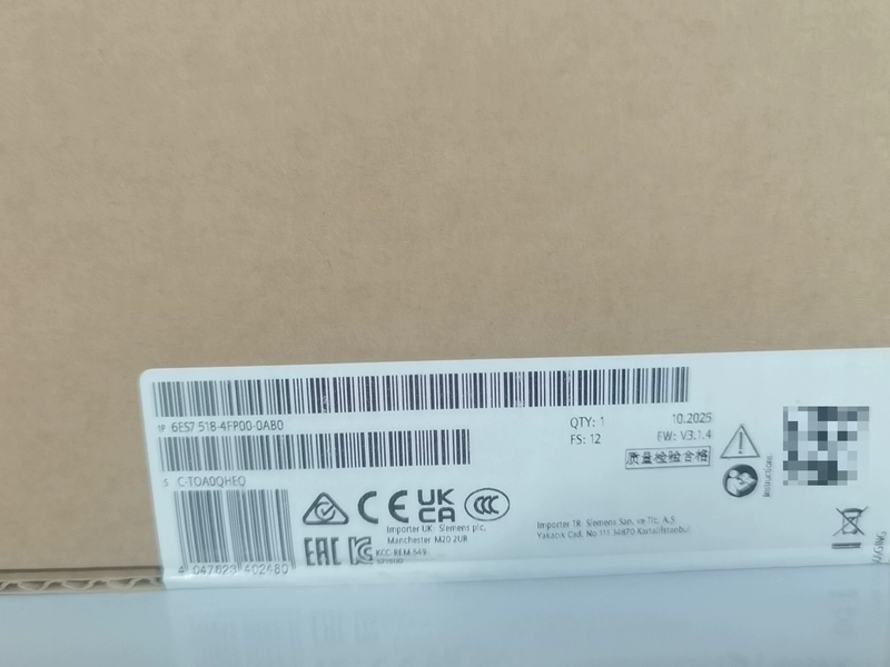 SIEMENS 6ES7 518-4FP00-0AB0 PLC CPU Module for Advanced Automation