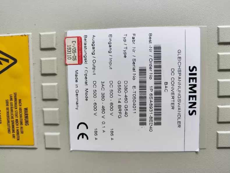 SIEMENS 6SA8931-8ED40 Drive Module for Industrial Use