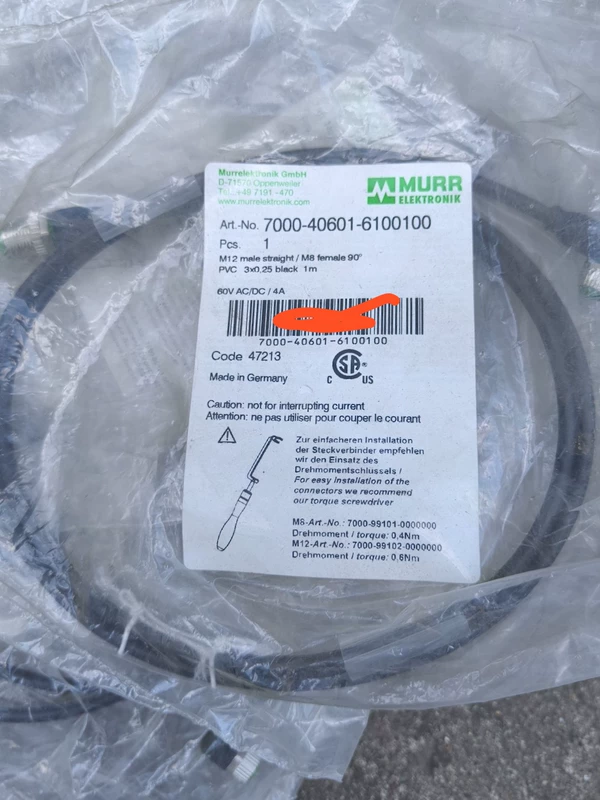 Murr 7000-40601-6100100 Industrial Cable for Automation
