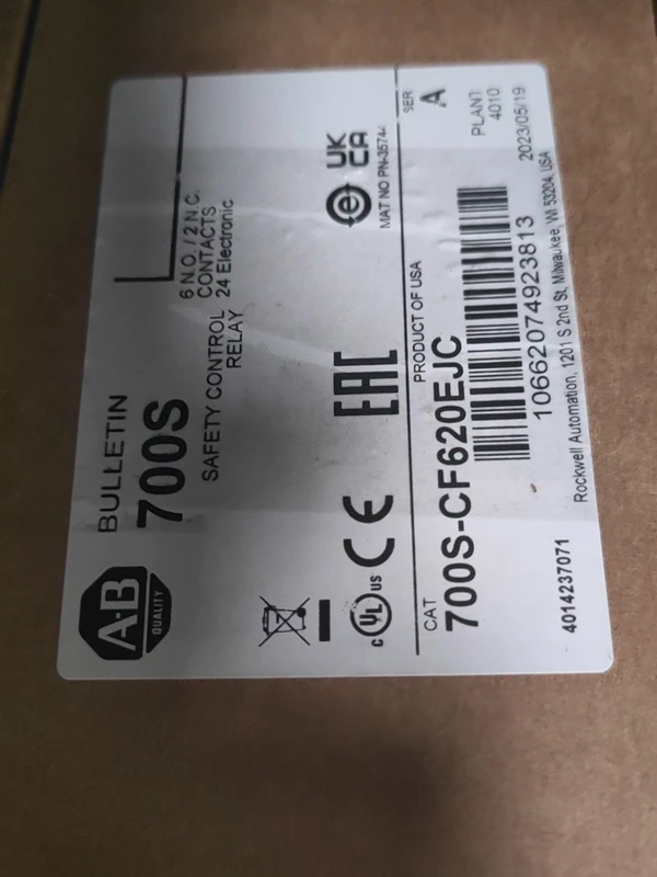 Allen-Bradley 700S-CF620EJC Safety Relay for Industrial Safety