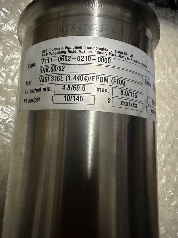 GEA 7111-0652-0210-0000 Separator for Industrial Use