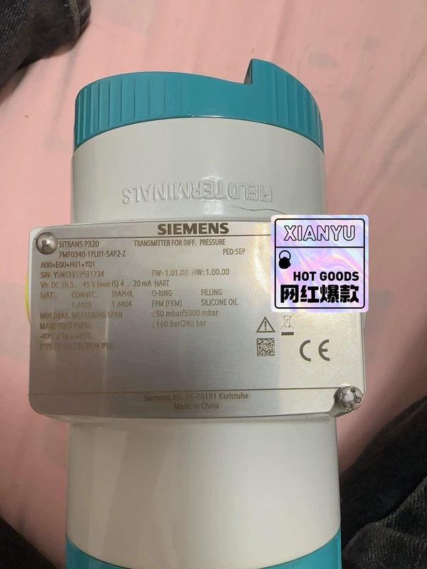 SIEMENS 7MF0340-1pl0-5AF2-Z Pressure Transmitter