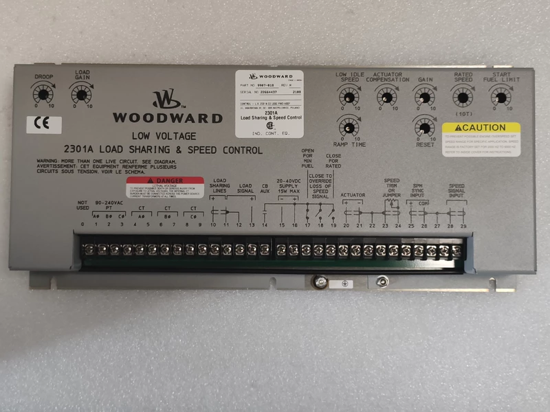 Generator Speed Control Woodward 9907-018 Board