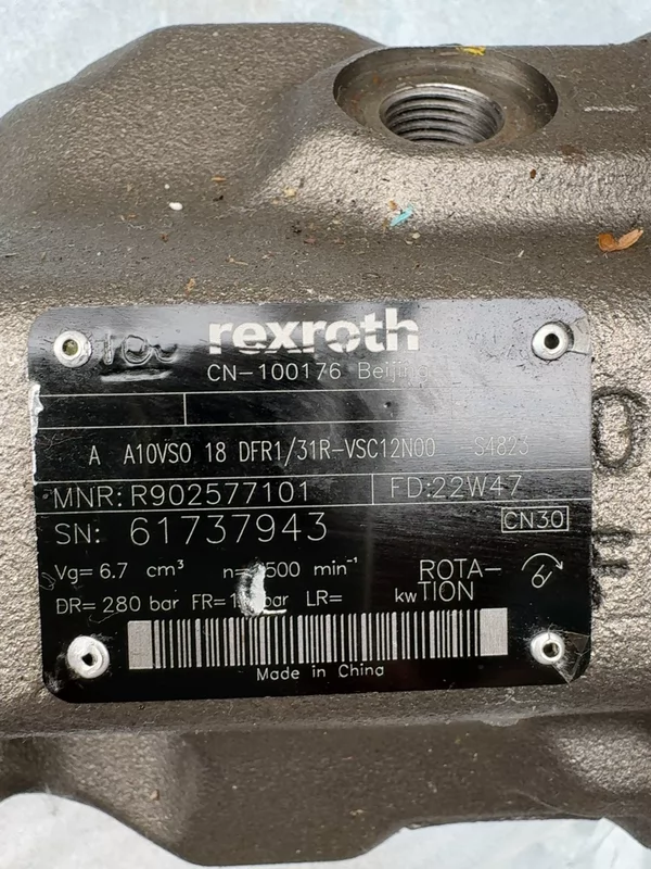 Hydraulic Axial Piston Pump REXROTH A10VSO18DFR1/31R-VSC12N00