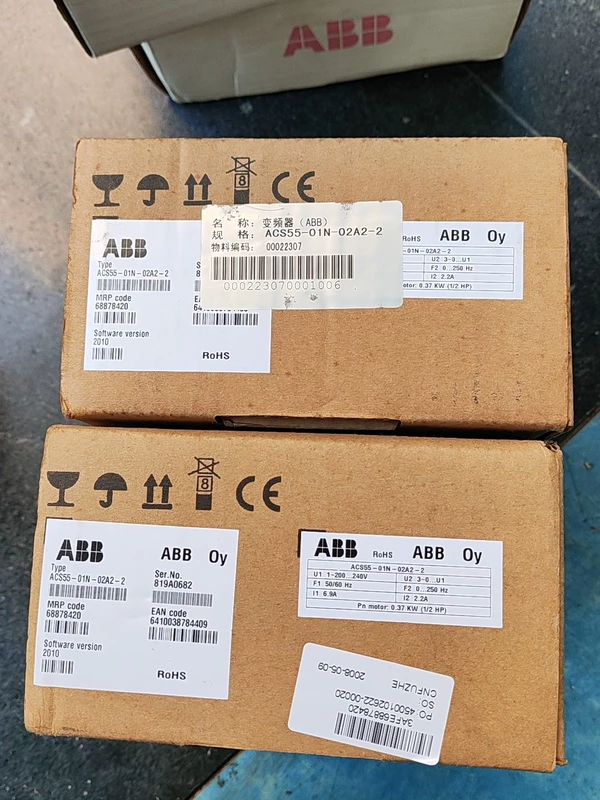ABB ACS55-01N-02A2-2 Variable Frequency Drive 0.5HP