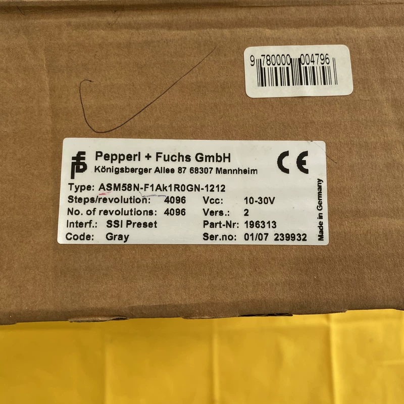 Absolute Encoder Pepperl+Fuchs ASM58N-F1Ak1R0GN-1212